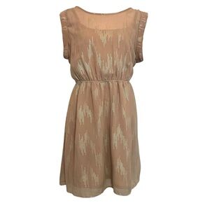 Forever 21 Elegant Tan Sleeveless Dress Size Small Lined
